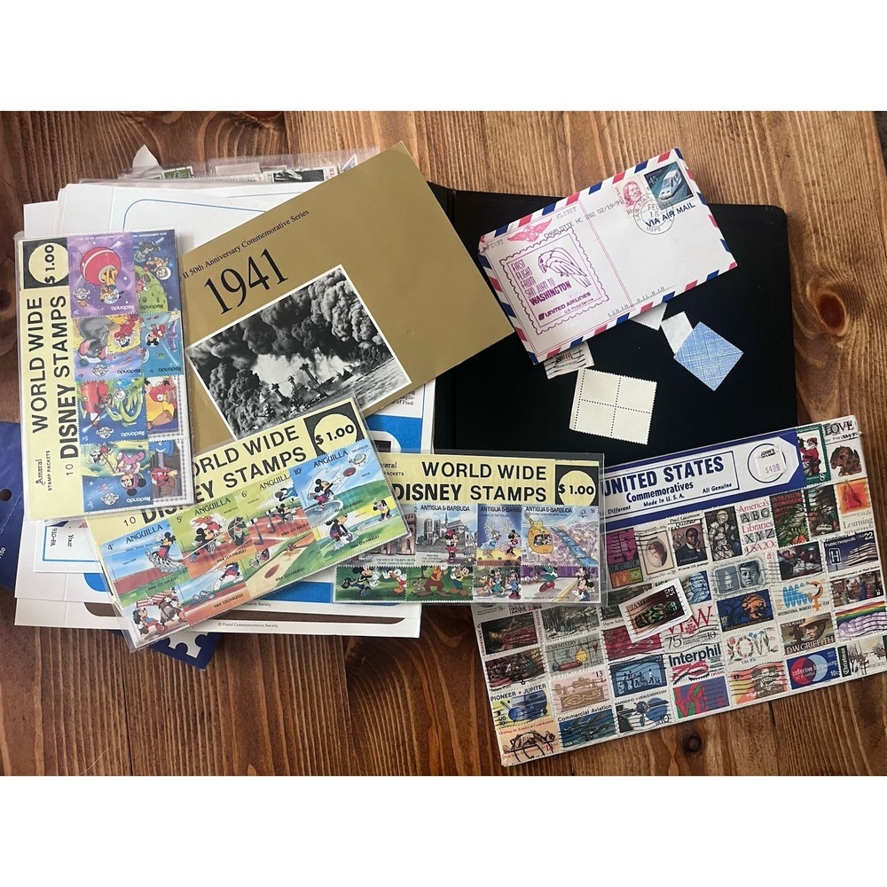 US Postal Comm. Society First Day Covers Book Vintage Stamp Collection Unsorted - Picture 6 of 9